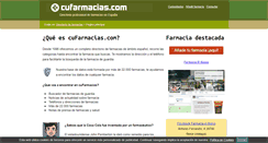 Desktop Screenshot of cufarmacias.com